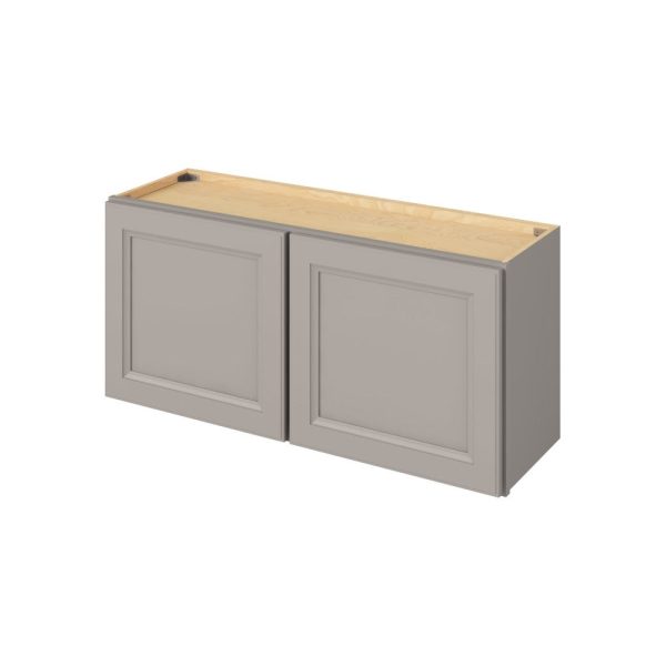 Monaco - 39" x 18" Wall Cabinet, 2 Doors in Grey MGR-W3918