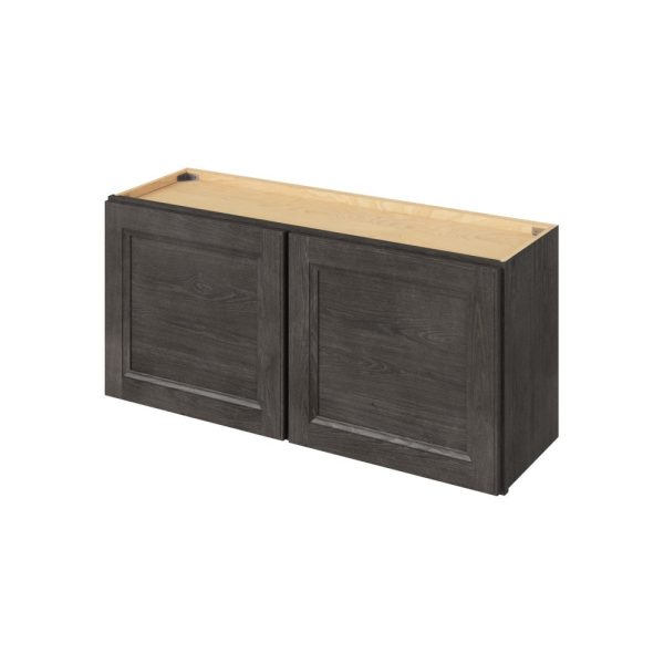 Monaco - 39" x 18" Wall Cabinet, 2 Doors in Slate MSL-W3918