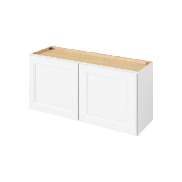 Monaco - 39" x 18" Wall Cabinet, 2 Doors in White MWH-W3918