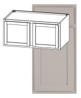 Hudson - 39" x 18" x 24" Deep Wall Cabinet, 2 Doors in Grey HGR-W391824