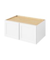 Monaco - 39" x 18" x 24" Deep Wall Cabinet, 2 Doors in White MWH-W391824