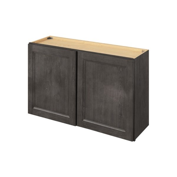 Monaco - 39" x 24" Wall Cabinet, 2 Doors, 1 Shelf in Slate MSL-W3924