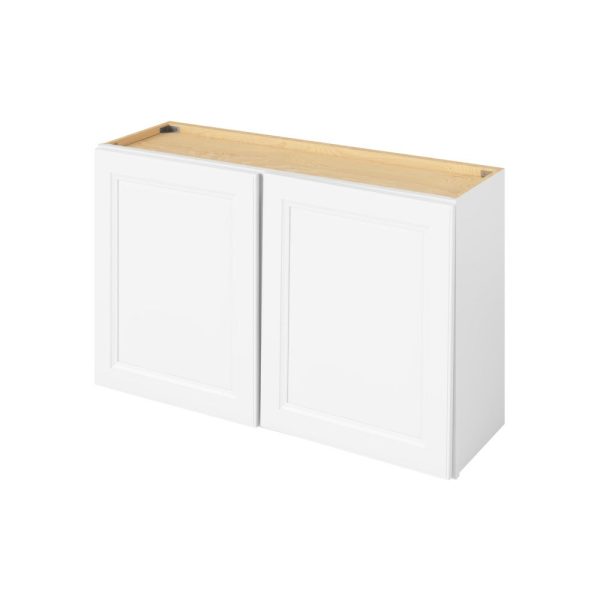 Monaco - 39" x 24" Wall Cabinet, 2 Doors, 1 Shelf in White MWH-W3924