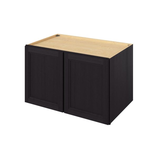 Monaco - 39" x 24" x 24" Deep Wall Cabinet, 2 Doors, 1 Shelf in Espresso MES-W392424