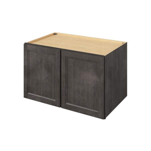 Monaco - 39" x 24" x 24" Deep Wall Cabinet, 2 Doors, 1 Shelf in Slate MSL-W392424