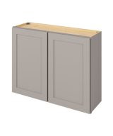 Cooper - 39" x 30" Wall Cabinet, 2 Doors, 2 Shelves in Grey CGR-W3930