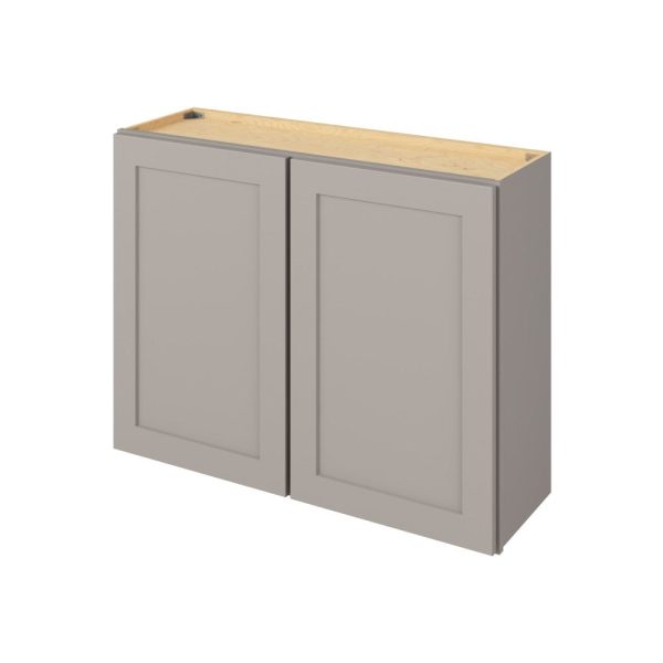 Cooper - 39" x 30" Wall Cabinet, 2 Doors, 2 Shelves in Grey CGR-W3930