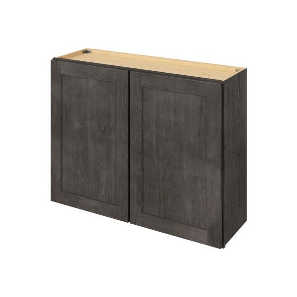 Cooper - 39" x 30" Wall Cabinet, 2 Doors, 2 Shelves in Slate CSL-W3930