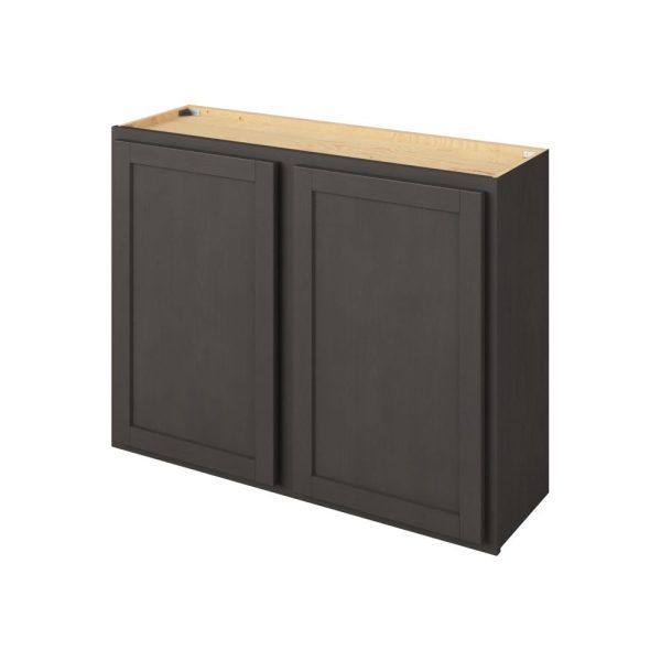 Hudson - 39" x 30" Wall Cabinet, 2 Doors, 2 Shelves in Slate HSL-W3930