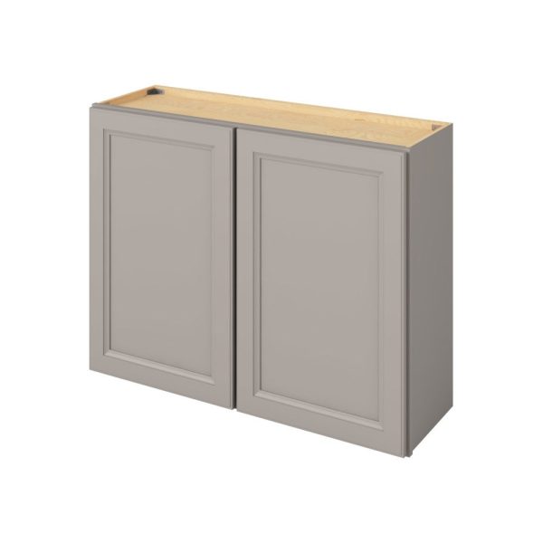 Monaco - 39" x 30" Wall Cabinet, 2 Doors, 2 Shelves in Grey MGR-W3930