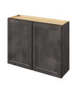 Monaco - 39" x 30" Wall Cabinet, 2 Doors, 2 Shelves in Slate MSL-W3930