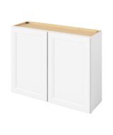 Monaco - 39" x 30" Wall Cabinet, 2 Doors, 2 Shelves in White MWH-W3930