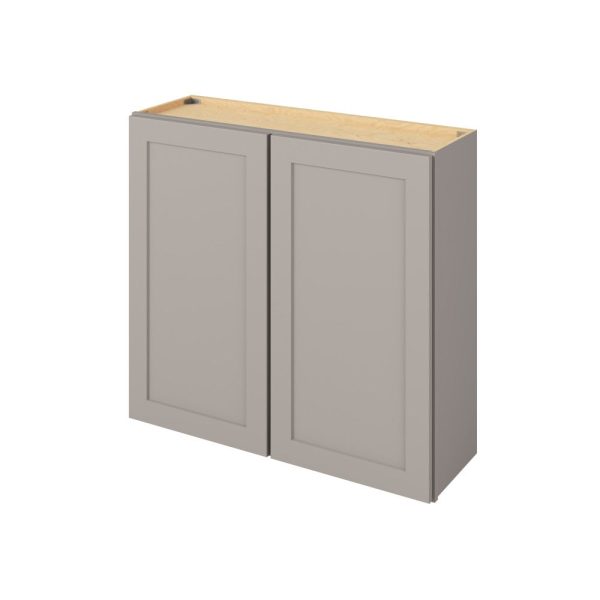 Cooper - 39" x 36" Wall Cabinet, 2 Doors, 2 Shelves in Grey CGR-W3936