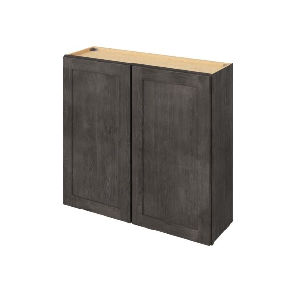 Cooper - 39" x 36" Wall Cabinet, 2 Doors, 2 Shelves in Slate CSL-W3936