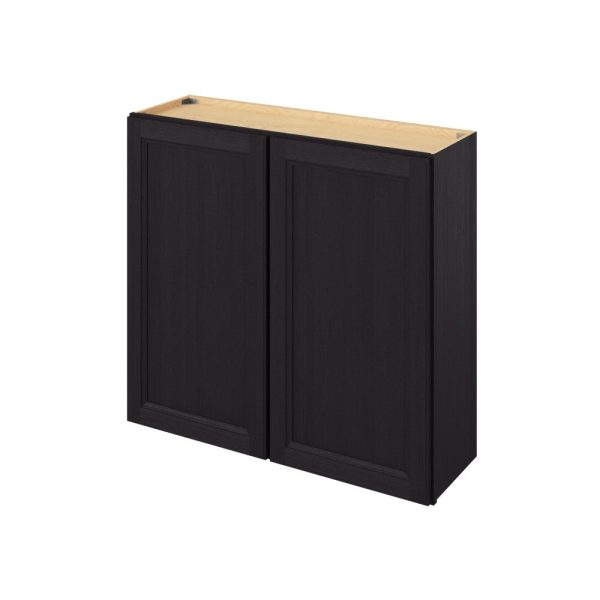 Monaco - 39" x 36" Wall Cabinet, 2 Doors, 2 Shelves in Espresso MES-W3936