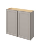 Monaco - 39" x 36" Wall Cabinet, 2 Doors, 2 Shelves in Grey MGR-W3936