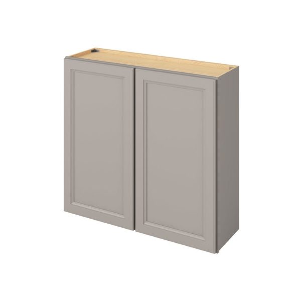 Monaco - 39" x 36" Wall Cabinet, 2 Doors, 2 Shelves in Grey MGR-W3936