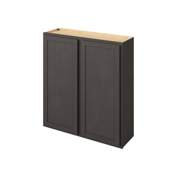 Hudson - 39" x 42" Wall Cabinet, 2 Doors, 3 Shelves in Slate HSL-W3942