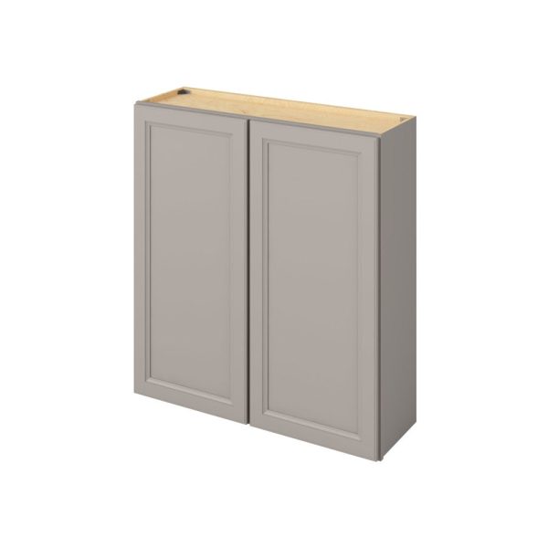 Monaco - 39" x 42" Wall Cabinet, 2 Doors, 3 Shelves in Grey MGR-W3942