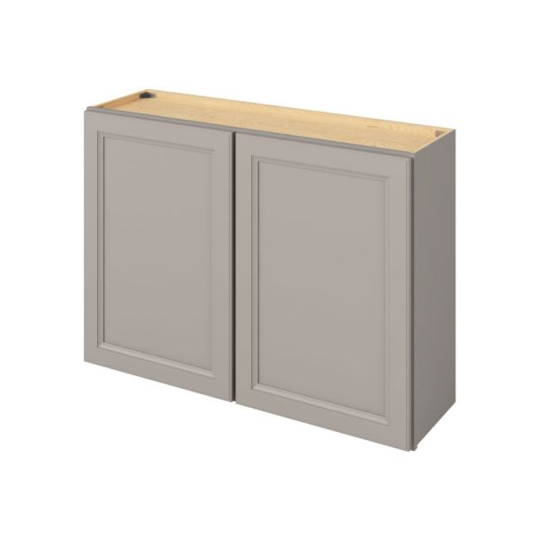 Monaco - 42" x 30" Wall Cabinet, 2 Doors, 2 Shelves in Grey MGR-W4230