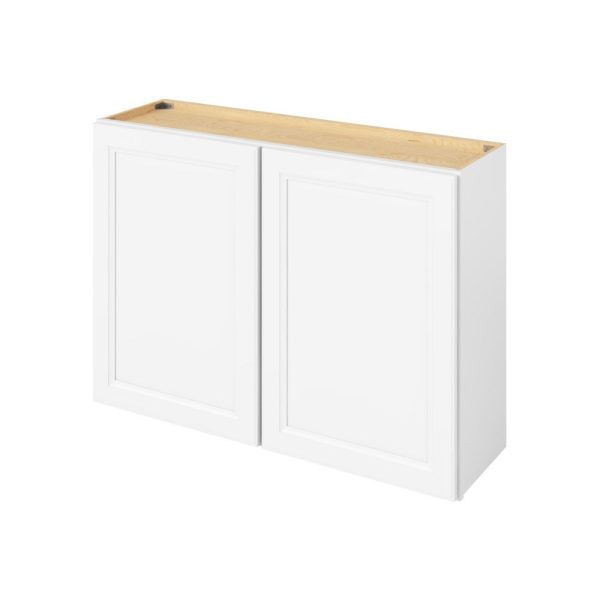 Monaco - 42" x 30" Wall Cabinet, 2 Doors, 2 Shelves in White MWH-W4230