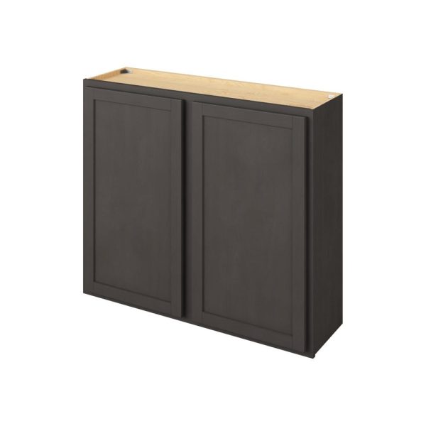 Hudson - 42" x 36" Wall Cabinet, 2 Doors, 2 Shelves in Slate HSL-W4236