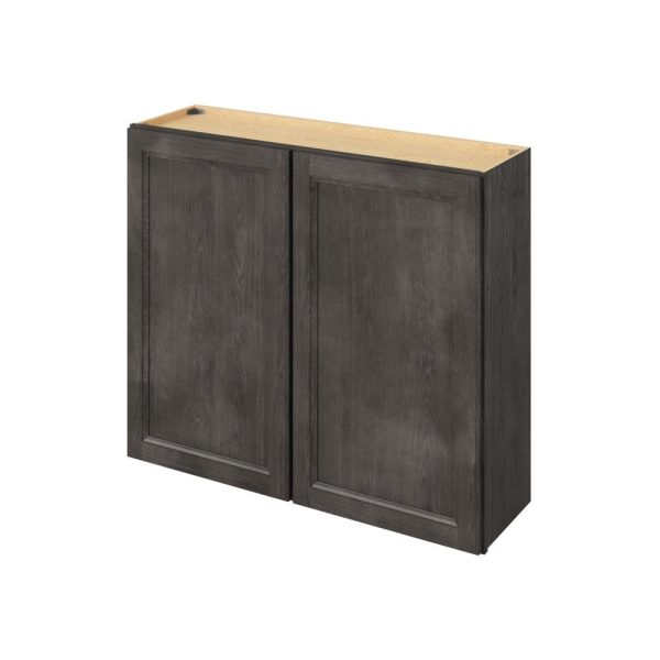 Monaco - 42" x 36" Wall Cabinet, 2 Doors, 2 Shelves in Slate MSL-W4236