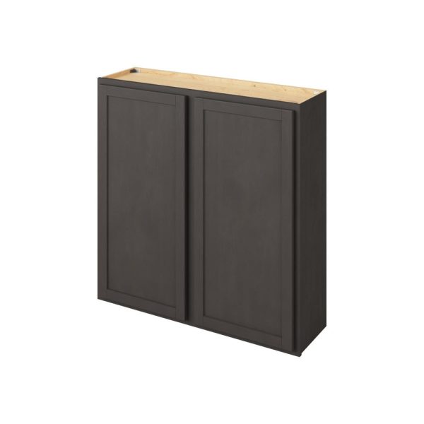 Hudson - 42" x 42" Wall Cabinet, 2 Doors, 3 Shelves in Slate HSL-W4242