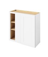 Cooper - 30" x 30"  Universal Blind Wall Cabinet, 1 Door, 2 Shelves in White 3330U-CWH-WBC30