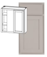 Hudson - 30" x 30"  Universal Blind Wall Cabinet, 1 Door, 2 Shelves in Grey 3330U-HGR-WBC30