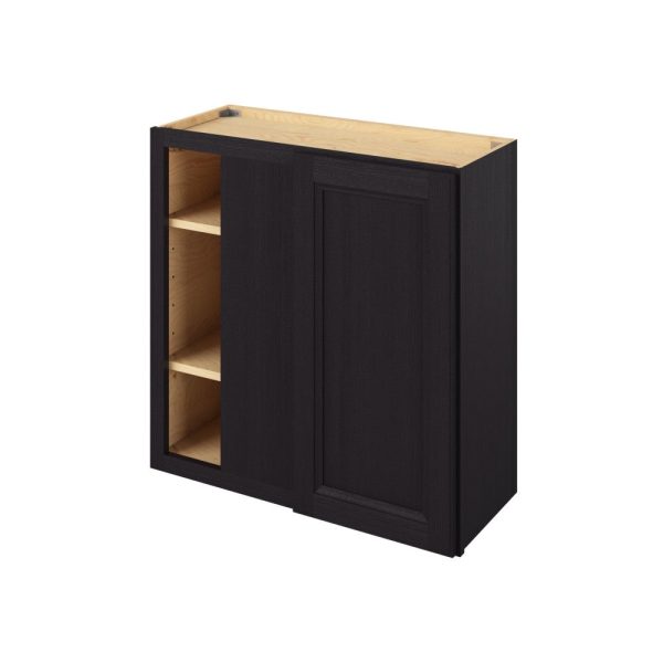 Monaco - 30" x 30"  Universal Blind Wall Cabinet, 1 Door, 2 Shelves in Espresso 3330U-MES-WBC30