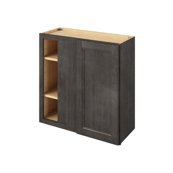 Monaco - 30" x 30"  Universal Blind Wall Cabinet, 1 Door, 2 Shelves in Slate 3330U-MSL-WBC30