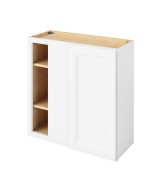 Monaco - 30" x 30"  Universal Blind Wall Cabinet, 1 Door, 2 Shelves in White 3330U-MWH-WBC30