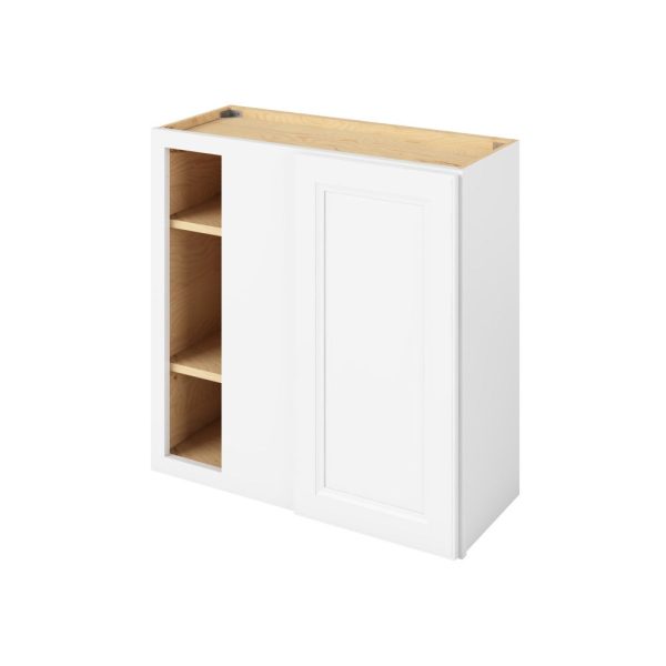 Monaco - 30" x 30"  Universal Blind Wall Cabinet, 1 Door, 2 Shelves in White 3330U-MWH-WBC30