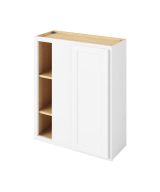 Hudson - 30" x 36"  Universal Blind Wall Cabinet, 1 Door, 2 Shelves in White 3336U-HWH-WBC30