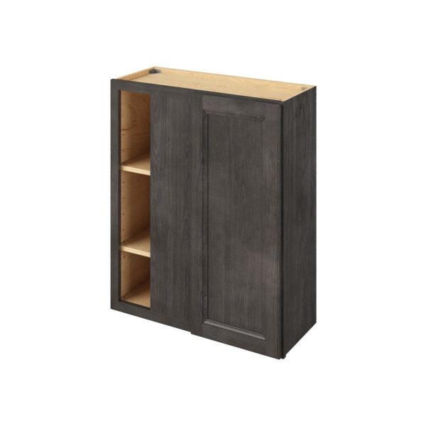 Monaco - 30" x 36"  Universal Blind Wall Cabinet, 1 Door, 2 Shelves in Slate 3336U-MSL-WBC30