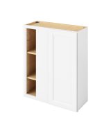 Monaco - 30" x 36"  Universal Blind Wall Cabinet, 1 Door, 2 Shelves in White 3336U-MWH-WBC30