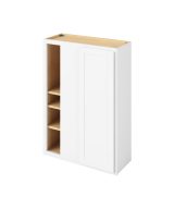 Hudson - 30" x 42"  Universal Blind Wall Cabinet, 1 Door, 3 Shelves in White 3342U-HWH-WBC30