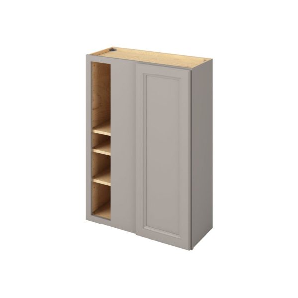 Monaco - 30" x 42"  Universal Blind Wall Cabinet, 1 Door, 3 Shelves in Grey 3342U-MGR-WBC30