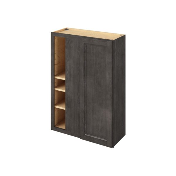 Monaco - 30" x 42"  Universal Blind Wall Cabinet, 1 Door, 3 Shelves in Slate 3342U-MSL-WBC30