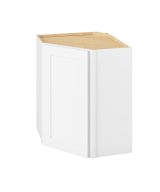 Cooper - 24" x 30" Wall Diagonal Cabinet, 1 Door, 2 Shelves in White CWH-WDC2430