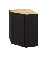 Hudson - 24" x 30" Wall Diagonal Cabinet, 1 Door, 2 Shelves in Espresso HES-WDC2430