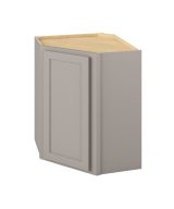 Hudson - 24" x 30" Wall Diagonal Cabinet, 1 Door, 2 Shelves in Grey HGR-WDC2430