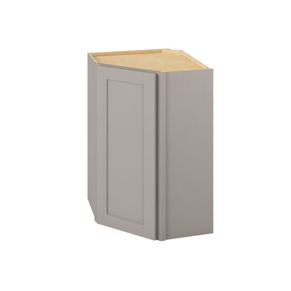 Cooper - 24" x 36" Wall Diagonal Cabinet, 1 Door, 2 Shelves in Grey CGR-WDC2436