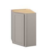 Hudson - 24" x 36" Wall Diagonal Cabinet, 1 Door, 2 Shelves in Grey HGR-WDC2436