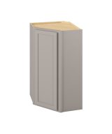 Hudson - 24" x 42" Wall Diagonal Cabinet, 1 Door, 3 Shelves in Grey HGR-WDC2442