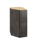 Monaco - 24" x 42" Wall Diagonal Cabinet, 1 Door, 3 Shelves in Slate MSL-WDC2442