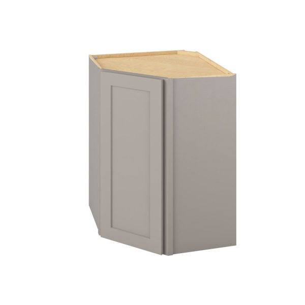 Cooper - 27" x 36" x 15" Wall Diagonal Cabinet, 1 Door, 2 Shelves in Grey CGR-WDC273615