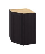 Hudson - 27" x 36" x 15" Wall Diagonal Cabinet, 1 Door, 2 Shelves in Espresso HES-WDC273615