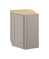 Hudson - 27" x 36" x 15" Wall Diagonal Cabinet, 1 Door, 2 Shelves in Grey HGR-WDC273615